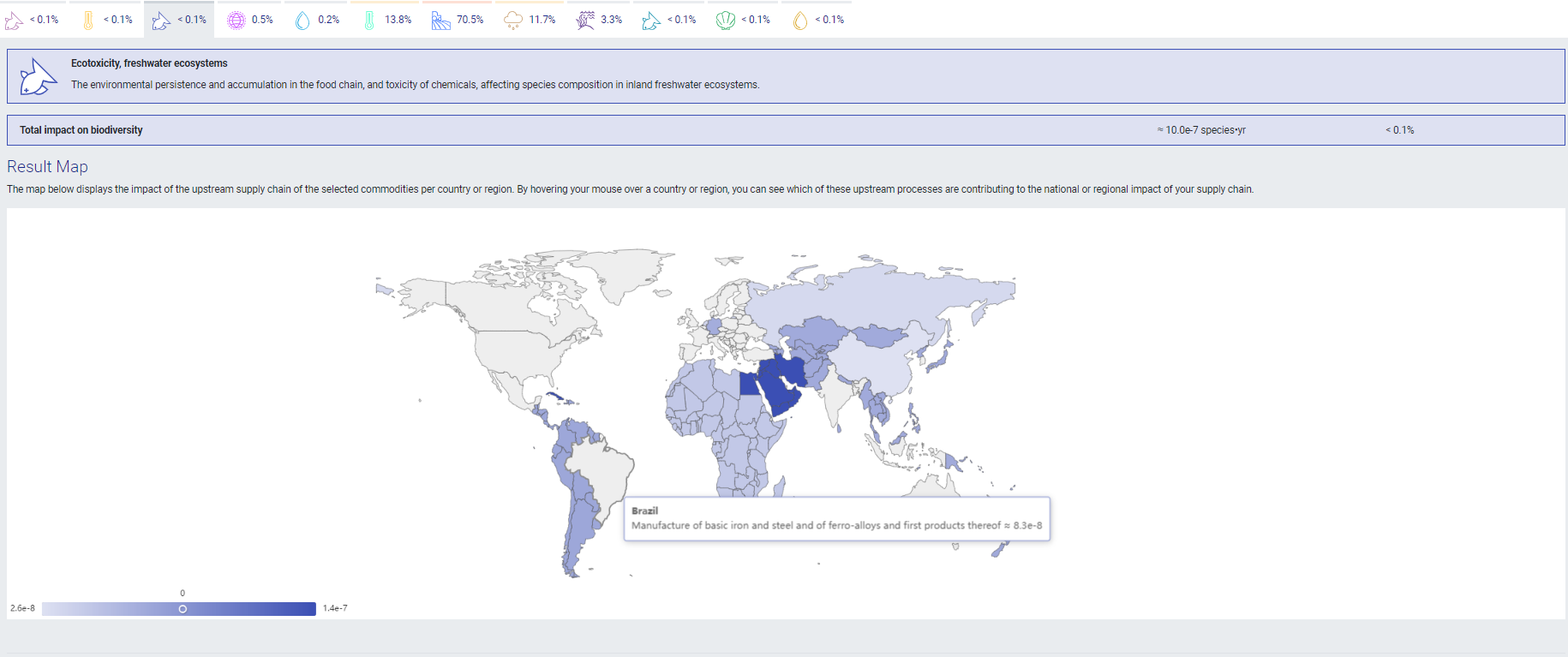 Screenshot of BioScope software