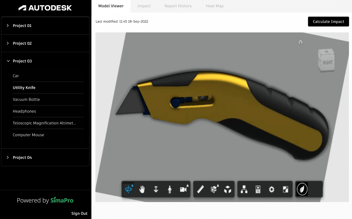 Screenshot of Fusion 360 web application interface